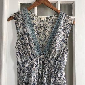 Light blue printed Kerry Cassill dress size 3